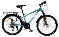 Xe Đạp Touring RICOGER RC-7 Khung Thép Sơn Tĩnh Điện, Bộ Đề Số SUNRUN 24 Tốc Độ, Vành Thép 700C, Phanh Đĩa Cơ Trước/Sau