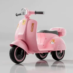 Xe Máy Điện Vecpa gấu 9199 Có Đèn Led, Âm Thanh Dành Cho Bé Từ 1 đến 4 Tuổi