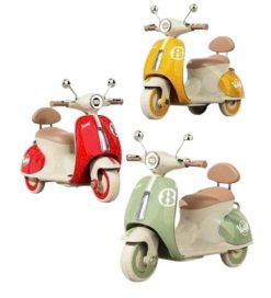 Xe Máy Điện Trẻ Em Vespa 618 Mẫu Mới 2025 cho bé nhạc và chân ga từ 1 - 4 tuổi
