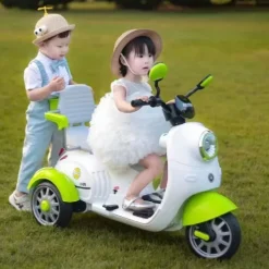 Xe Vespa Đôi 1889 Có 2 Chỗ Ngồi Phù Hợp Cho Bé 1-5 Tuổi