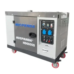 Máy Phát Điện Chạy Dầu 5Kw Huspanda HD6600S Chống Ồn